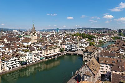 Zürich Altstadt und Limmat